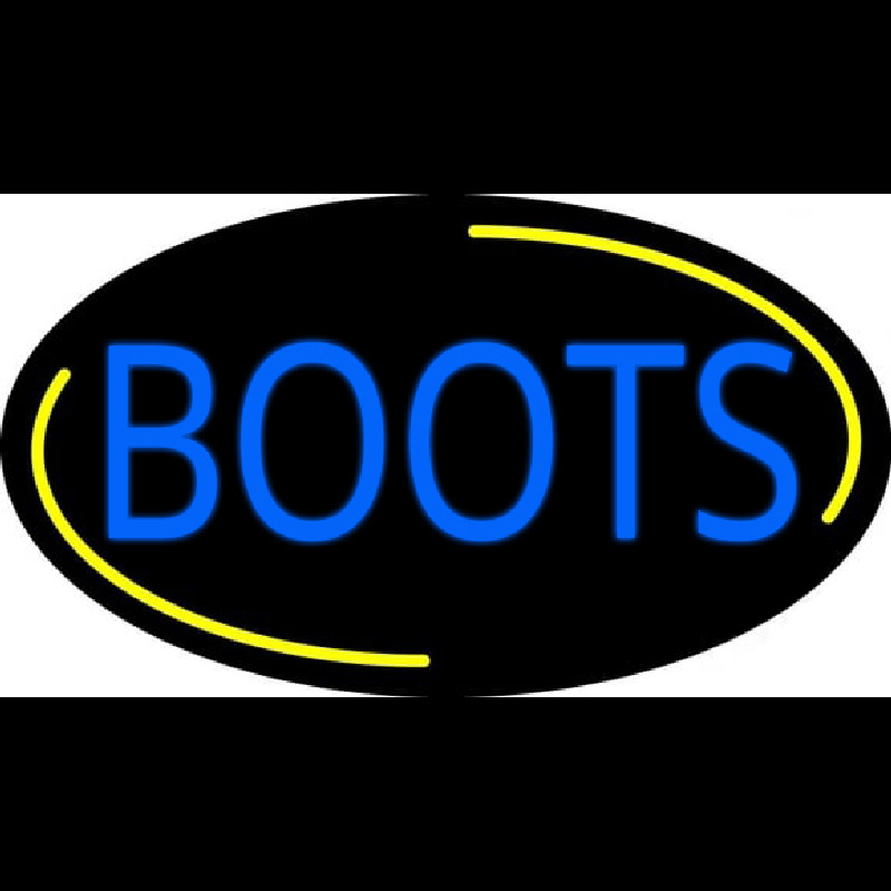 Blue Boots Neon Sign