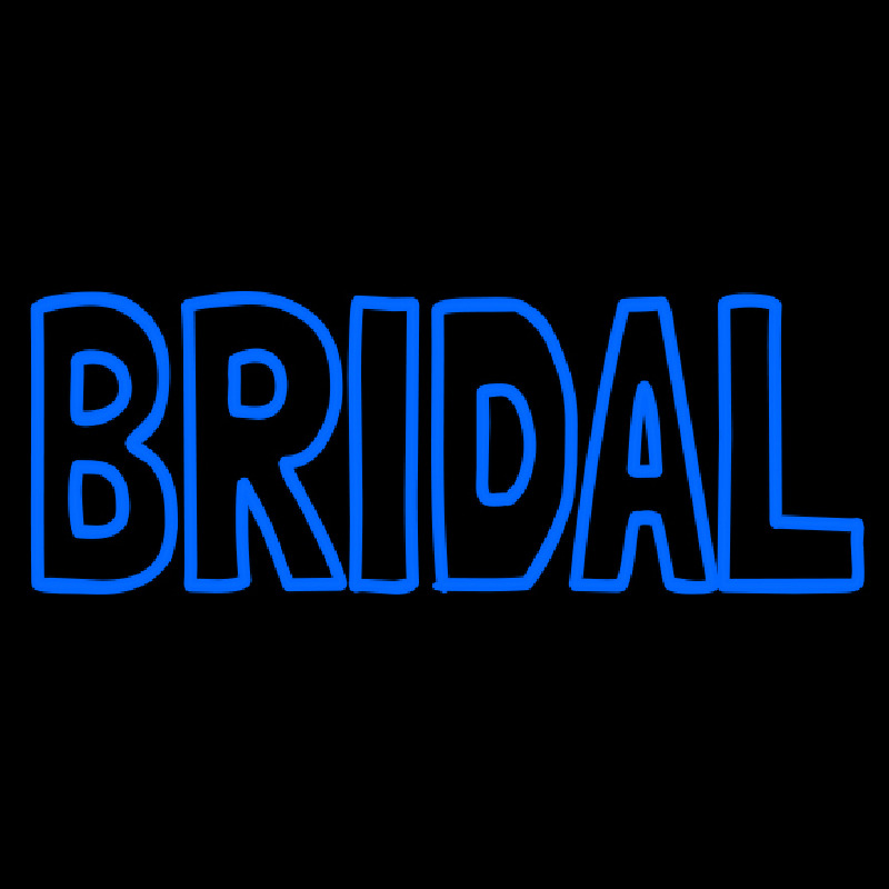 Blue Bridal Block Neon Sign