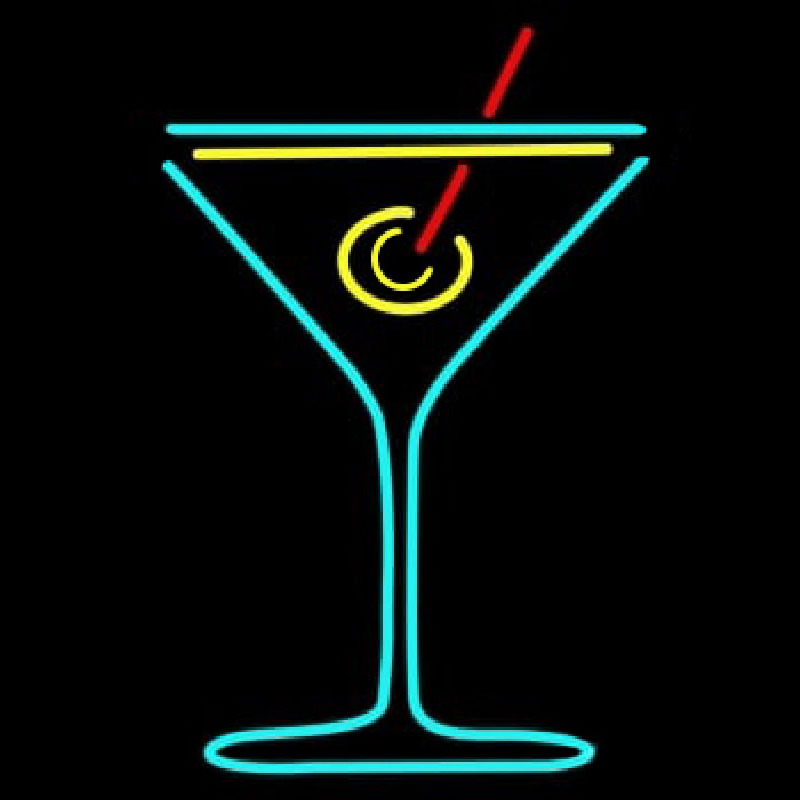 Blue Cocktails Neon Sign