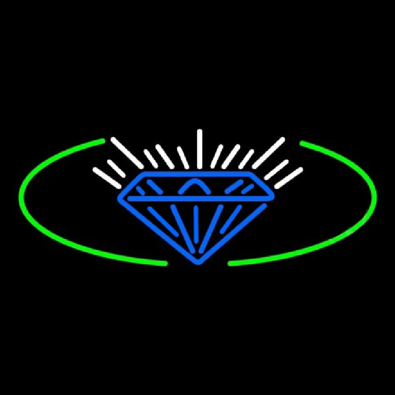 Blue Diamond Logo Neon Sign