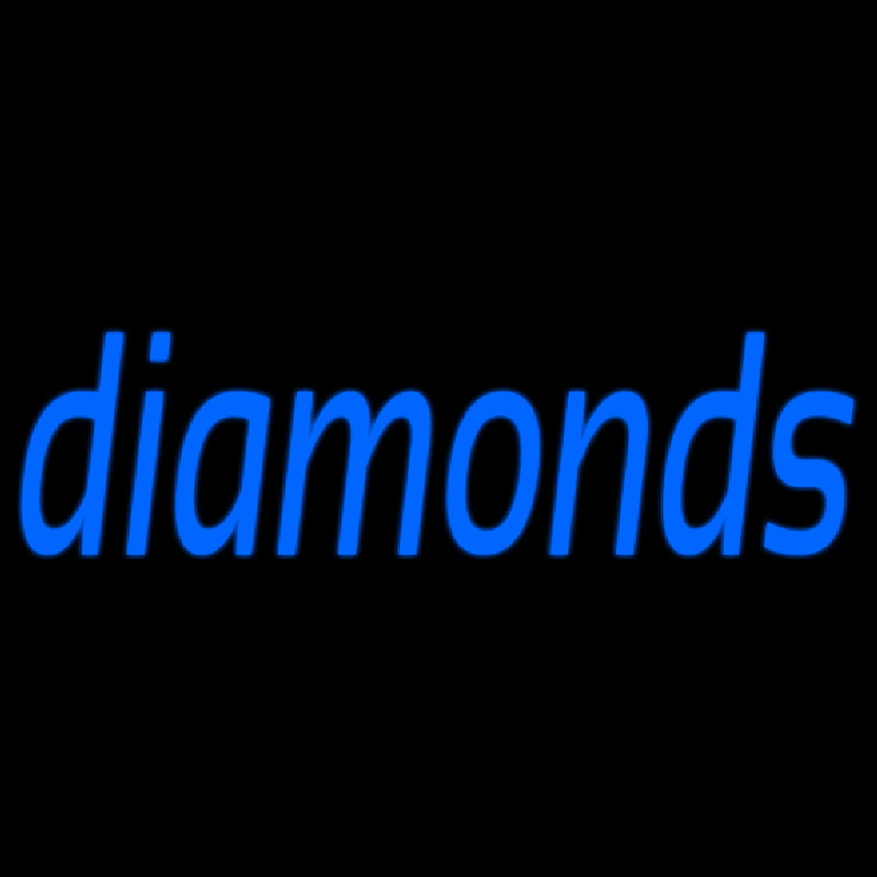 Blue Diamonds Neon Sign