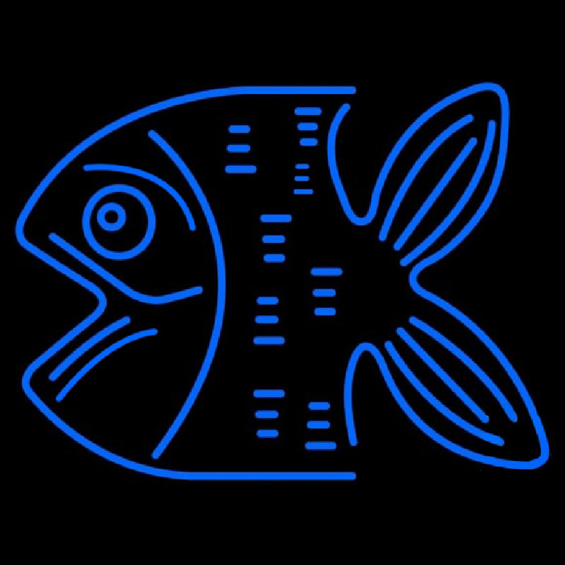 Blue Fish Neon Sign