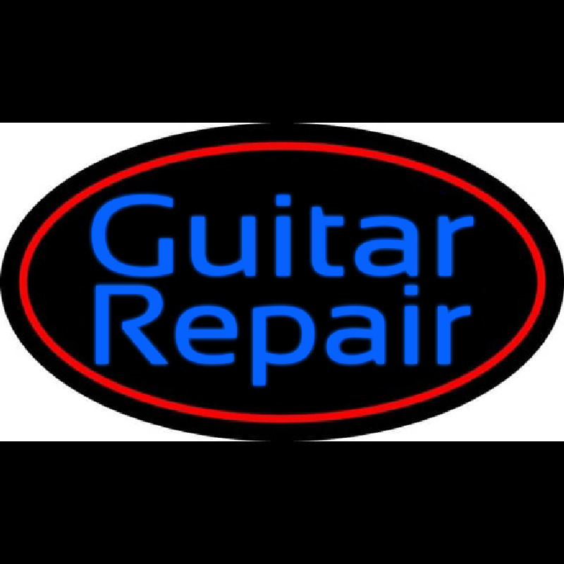 Blue Guitar Repair 4 Neon Sign