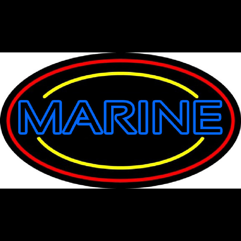 Blue Marine Neon Sign