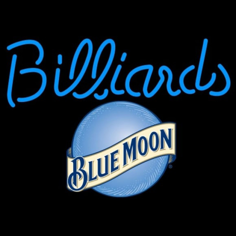Blue Moon Billiards Te t Pool Beer Sign Neon Sign