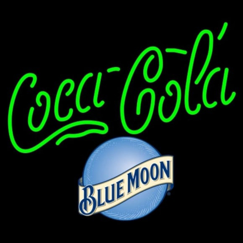 Blue Moon Coca Cola Beer Sign Neon Sign