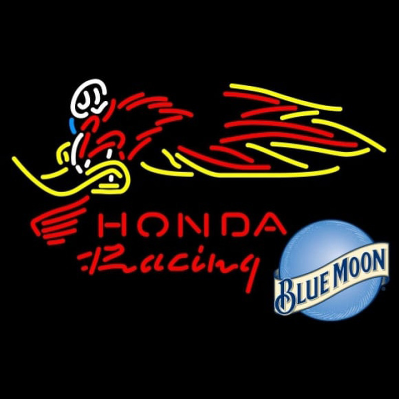 Blue Moon Honda Racing Woody Woodpecker Crf 250450 Beer Sign Neon Sign