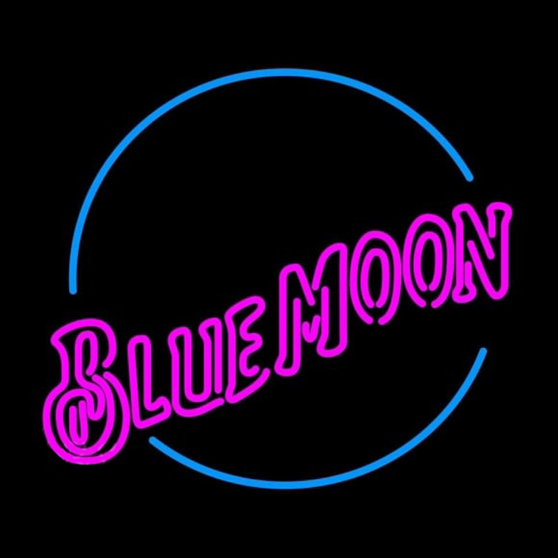 Blue Moon Pink Beer Sign Neon Sign