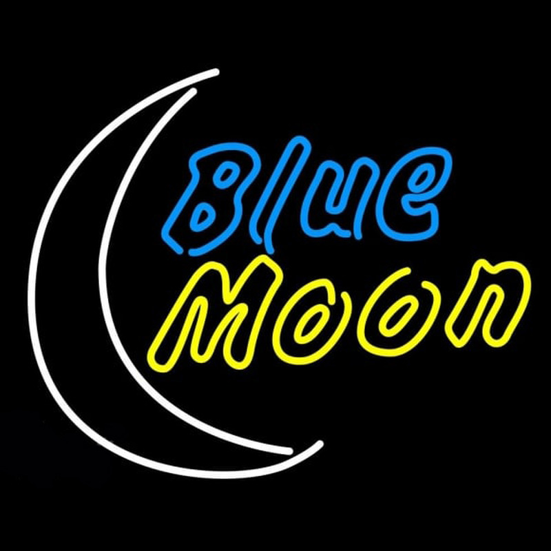 Blue Moon Yellow Beer Sign Neon Sign