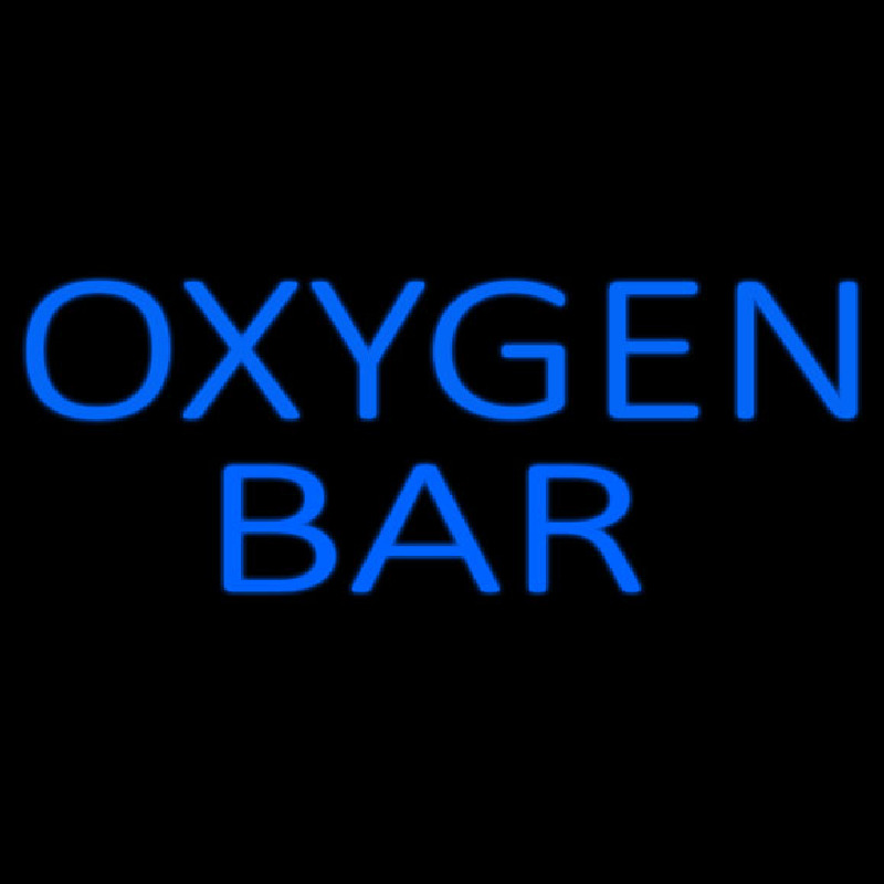 Blue O ygen Bar Neon Sign