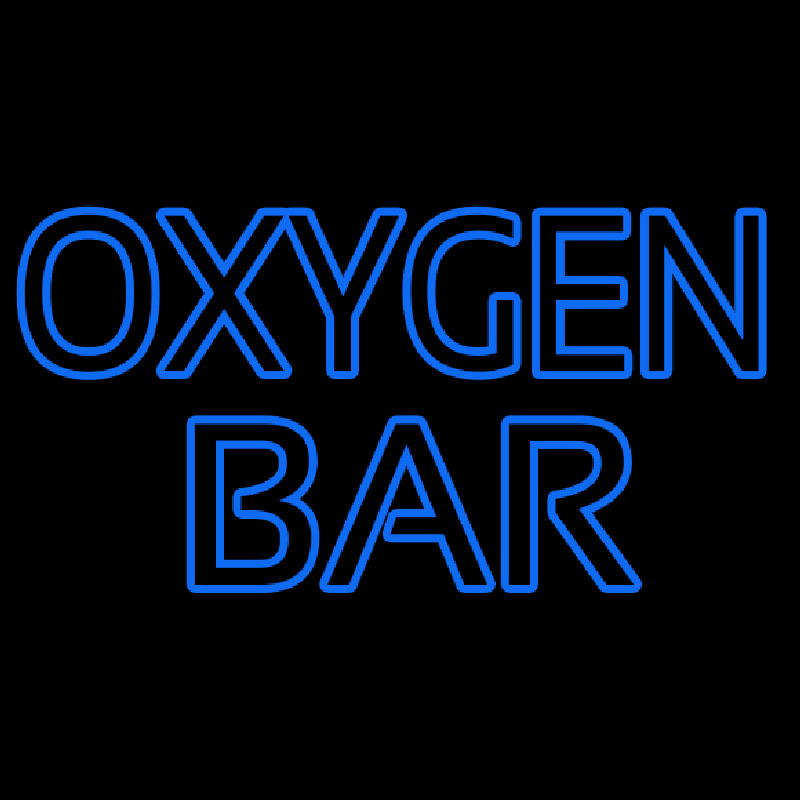 Blue O ygen Bar Neon Sign