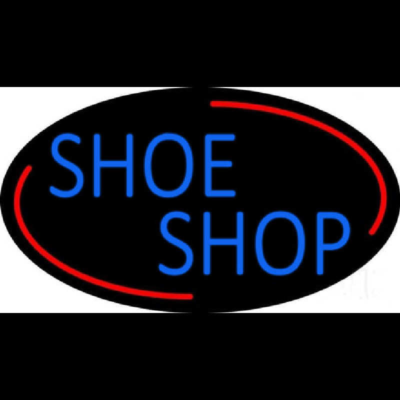 Blue Shoe Shop Neon Sign