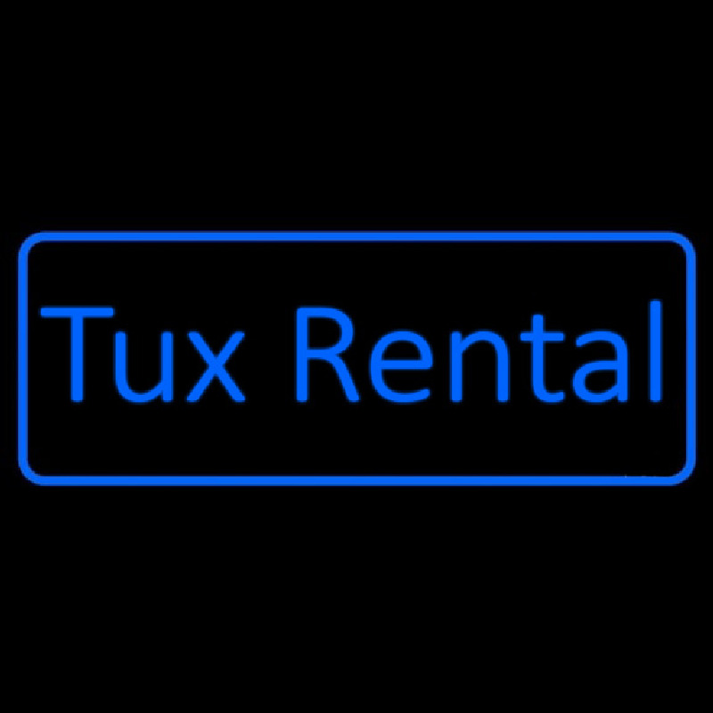 Blue Tu  Rental Neon Sign