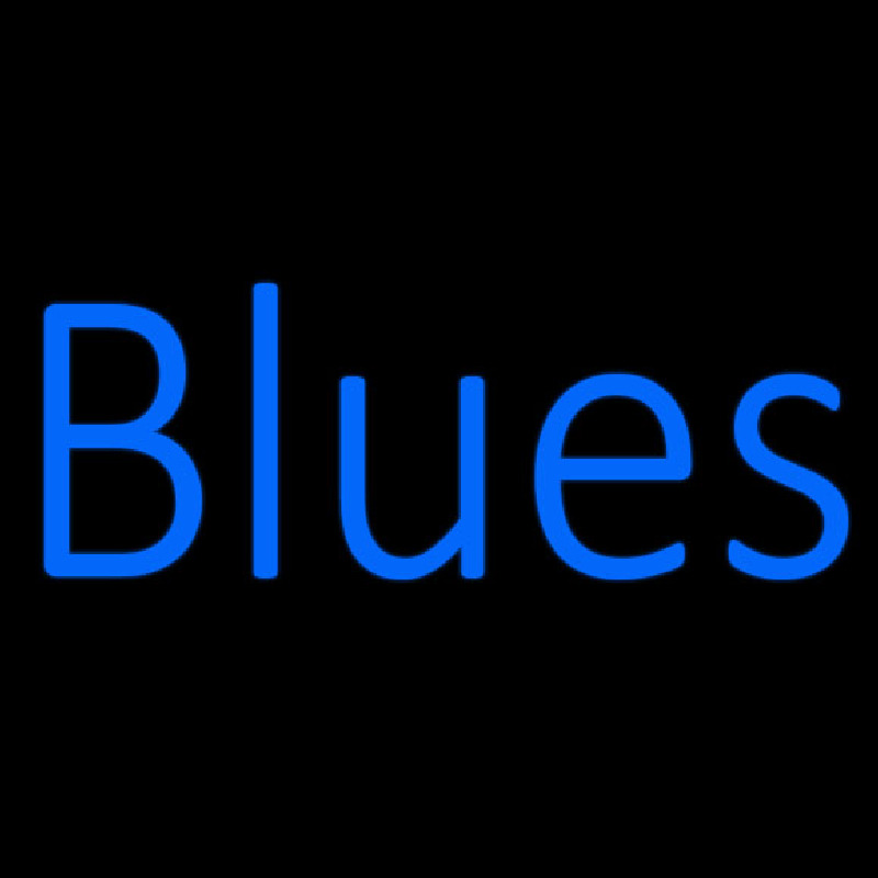 Blues Cursive 1 Neon Sign