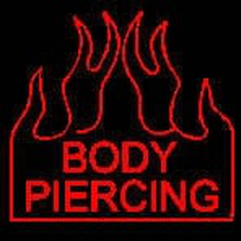 Body Piercing Neon Sign