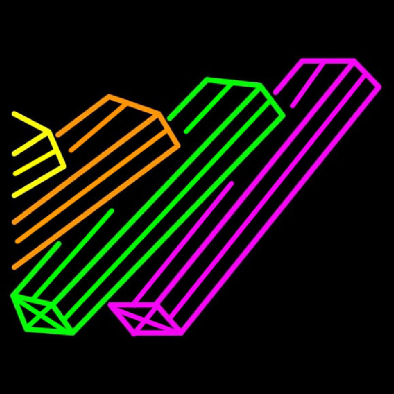 Books Multicolor Logo Neon Sign