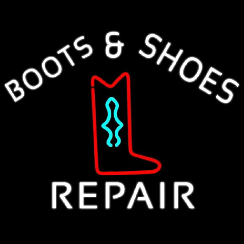 Boots And Shoes Repair Neon Sign