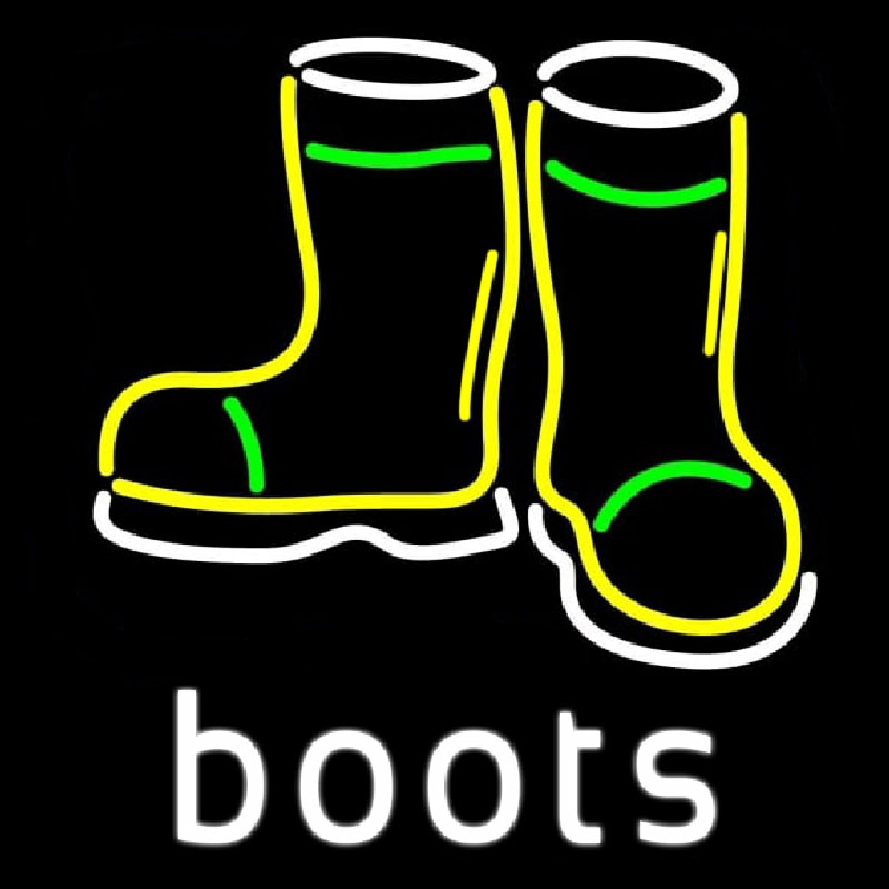 Boots With Logo Neon Sign ️ NeonSignsUS.com®