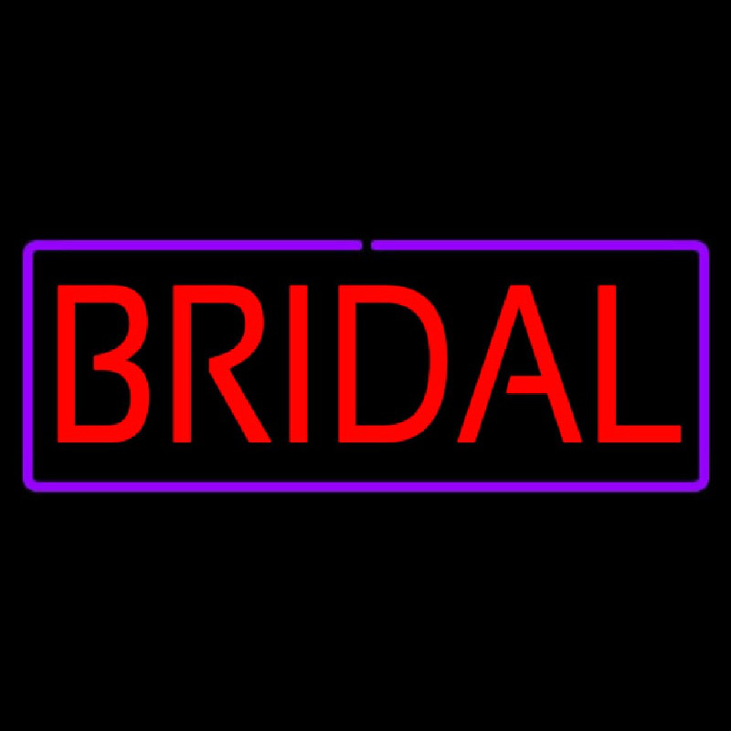 Bridal Purple Border Neon Sign