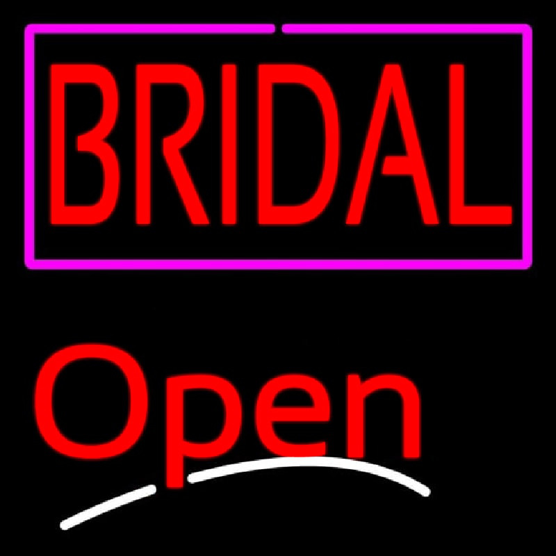 Bridal Script2 Open Neon Sign