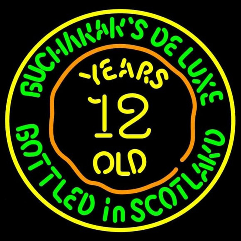 Buchanans Delu e 12 Year Old Neon Sign