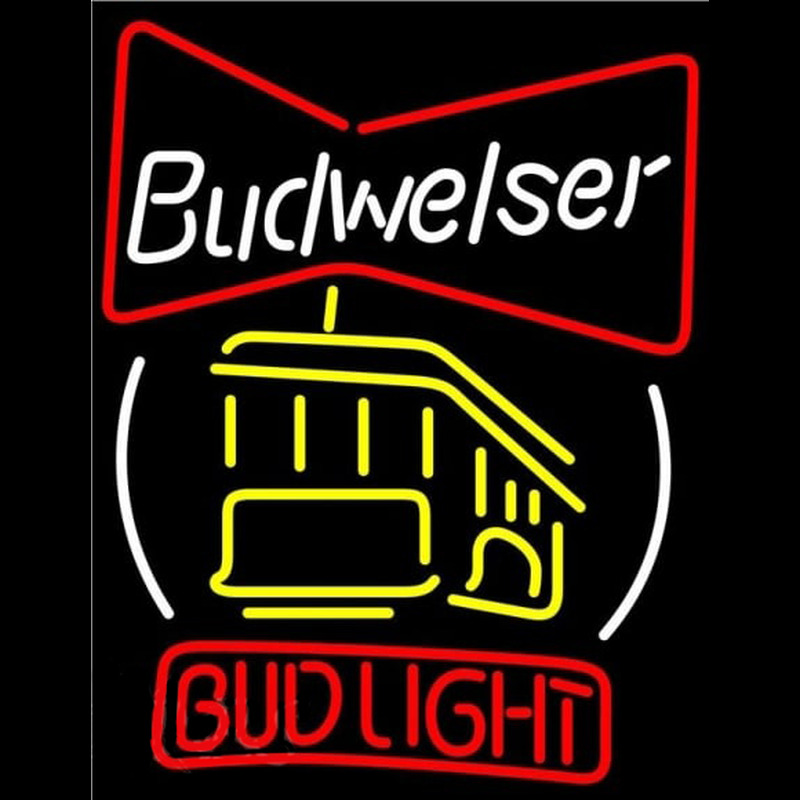 Bud Cable Car Beer Sign Neon Sign