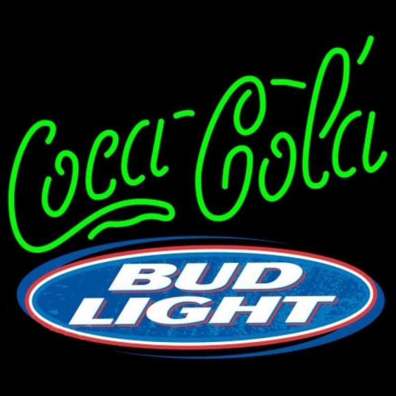 Bud Light Coca Cola Green Beer Sign Neon Sign