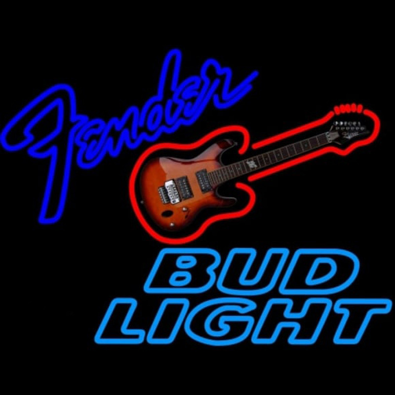 Bud Light Fender Guitar Beer Sign Neon Sign