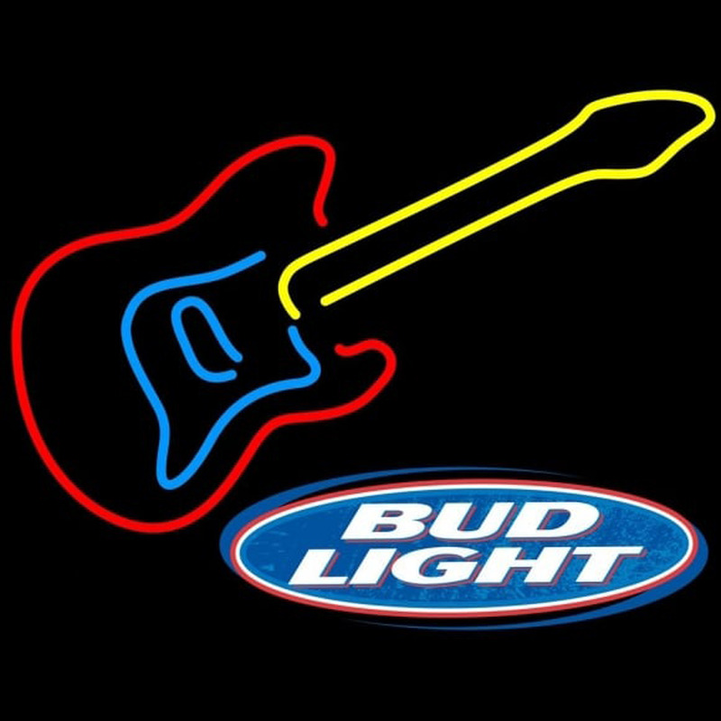 Bud Light Logob Guitar Beer Sign Neon Sign