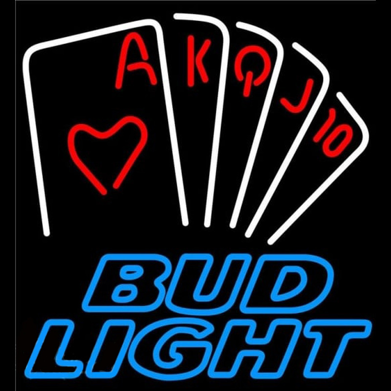 Bud Light Poker Series Beer Sign Neon Sign