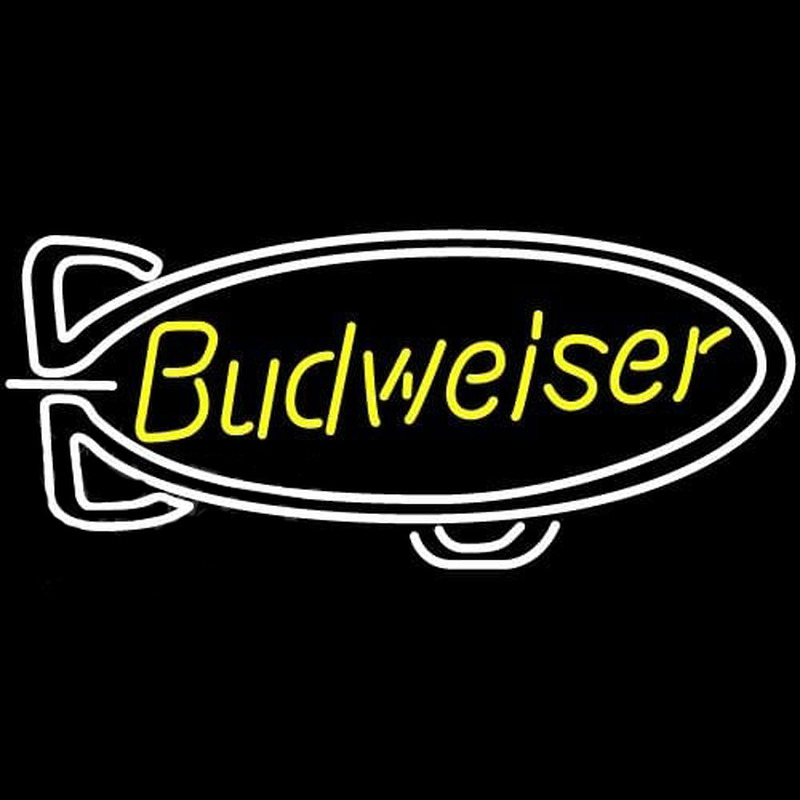 Budweiser Blimp Beer Sign Neon Sign