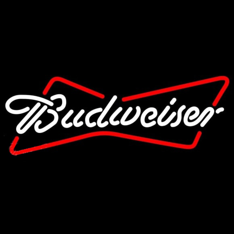 Budweiser Bowtie Beer Sign Neon Sign