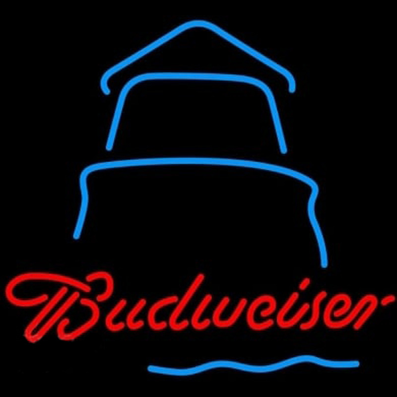 Budweiser Day Lighthouse Neon Sign