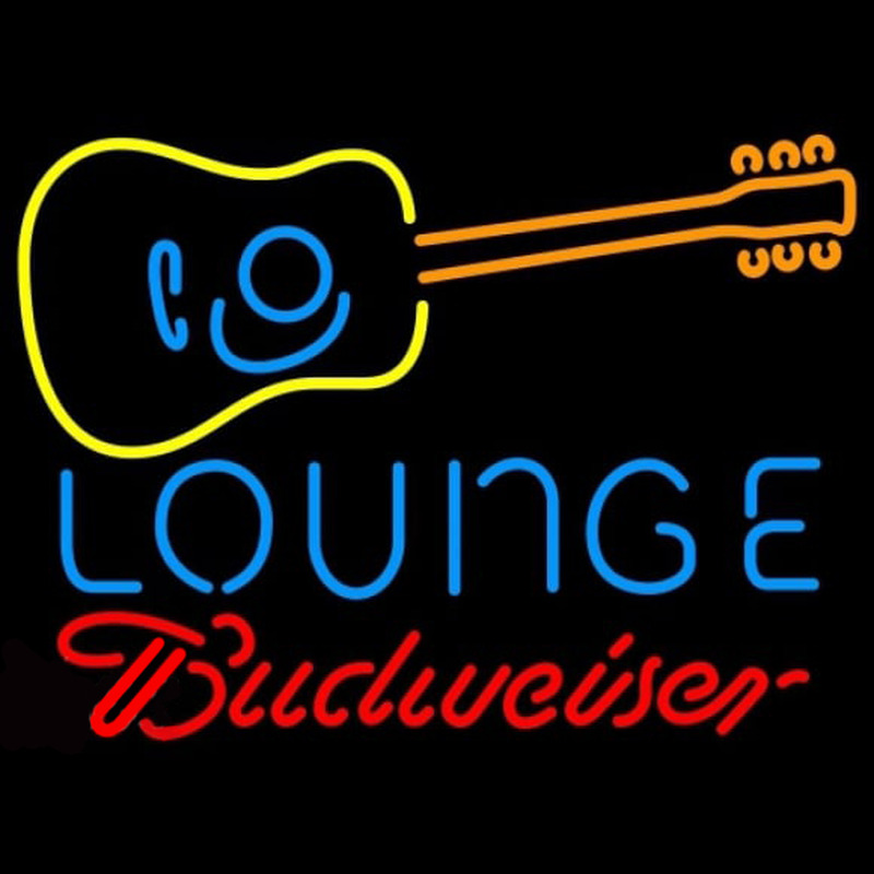 Budweiser Guitar Lounge Beer Sign Neon Sign