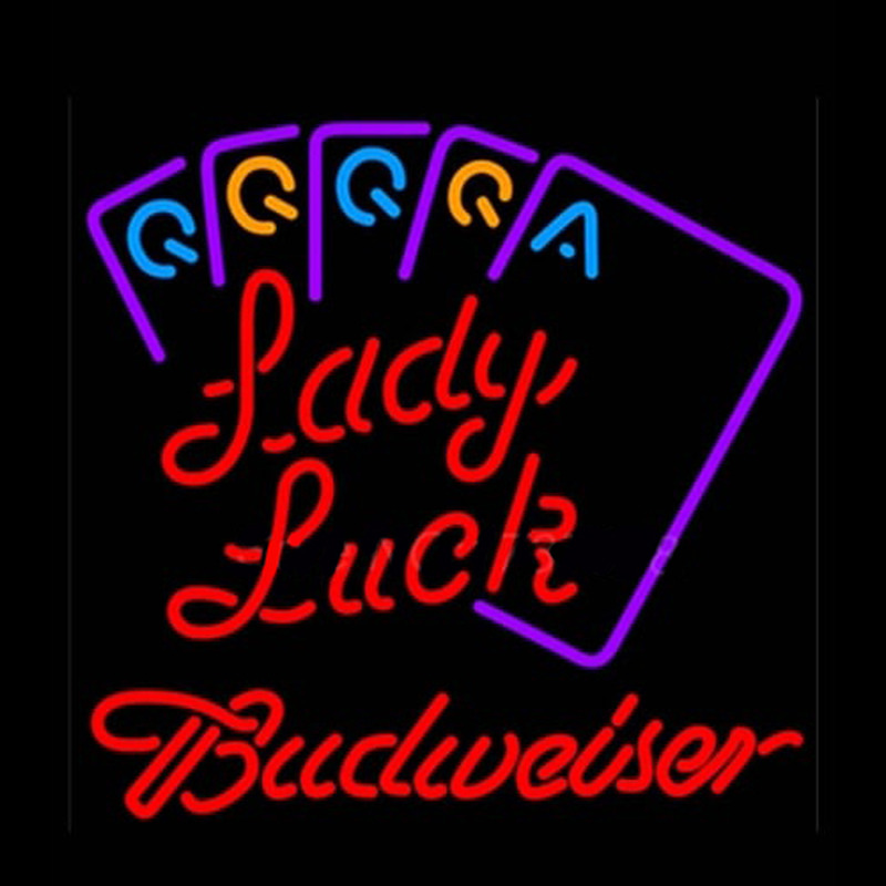 Budweiser Lady Luck Series Neon Sign