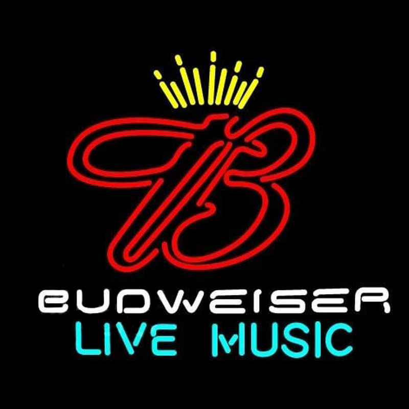 Budweiser Live Music 2 Beer Sign Neon Sign