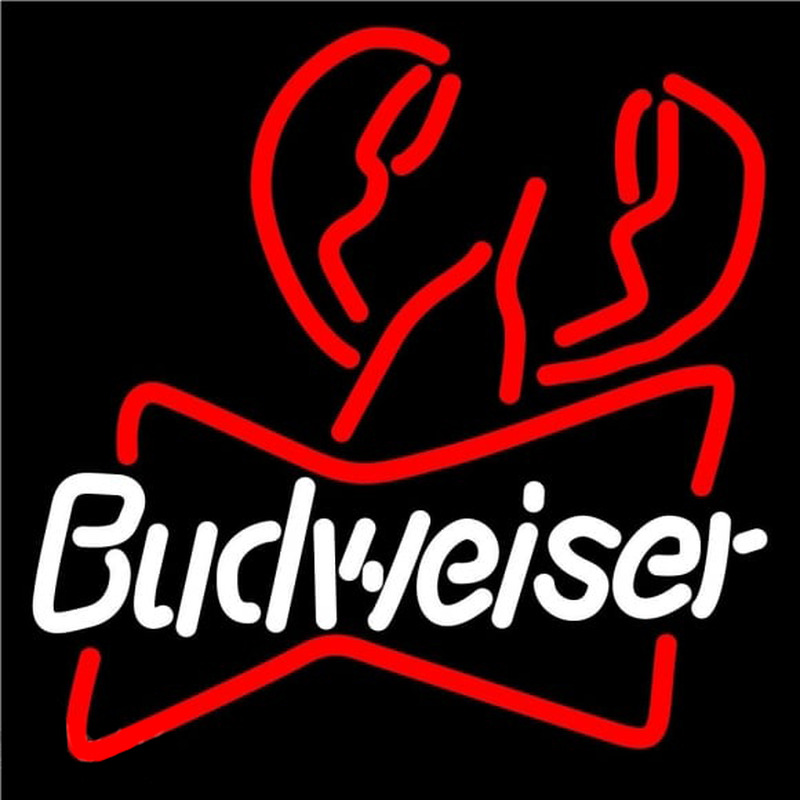 Budweiser Lobster Beer Sign Neon Sign