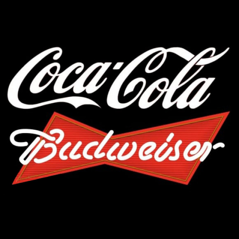 Budweiser Red Coca Cola White Beer Sign Neon Sign