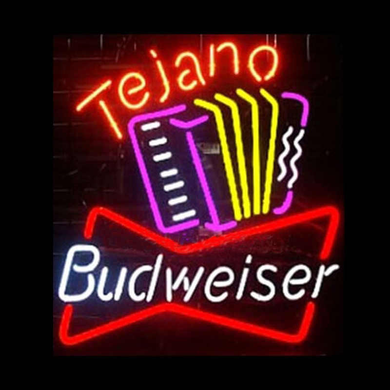 Budweiser Tejano Handcrafted Beer bar Neon Sign