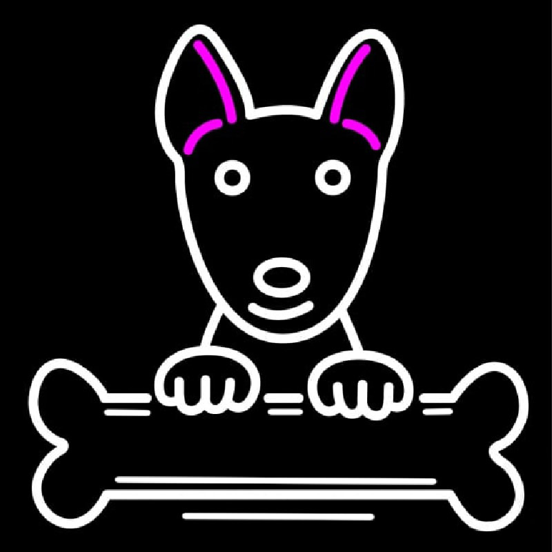 Bull Terrier Poster Neon Sign