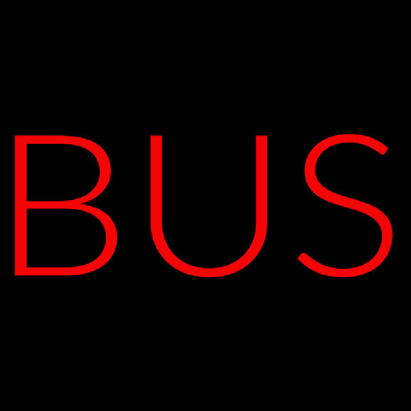 Bus Red Neon Sign