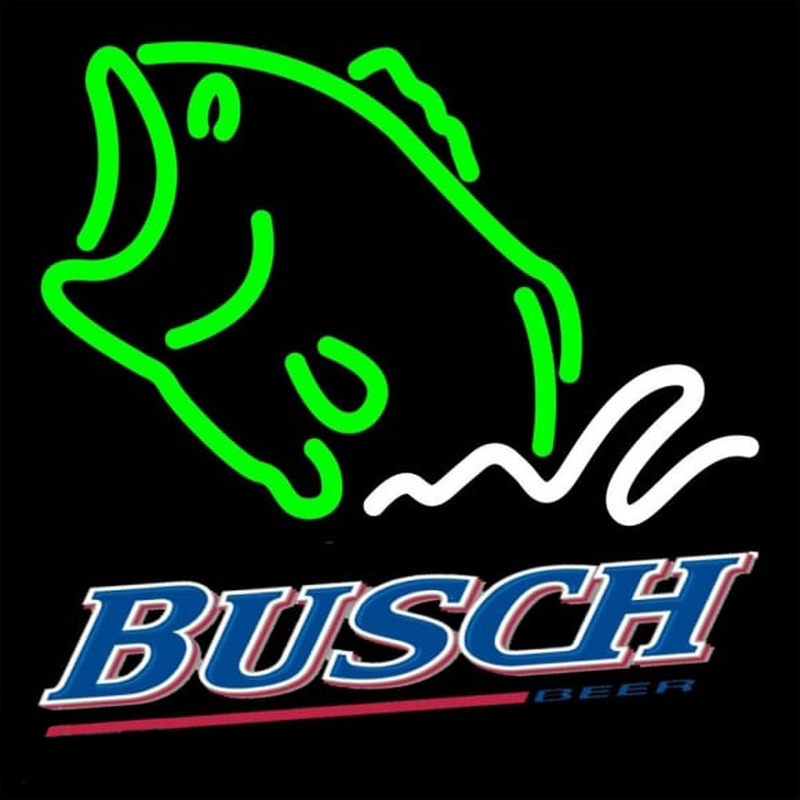 Busch Bass Fish Beer Sign Neon Sign