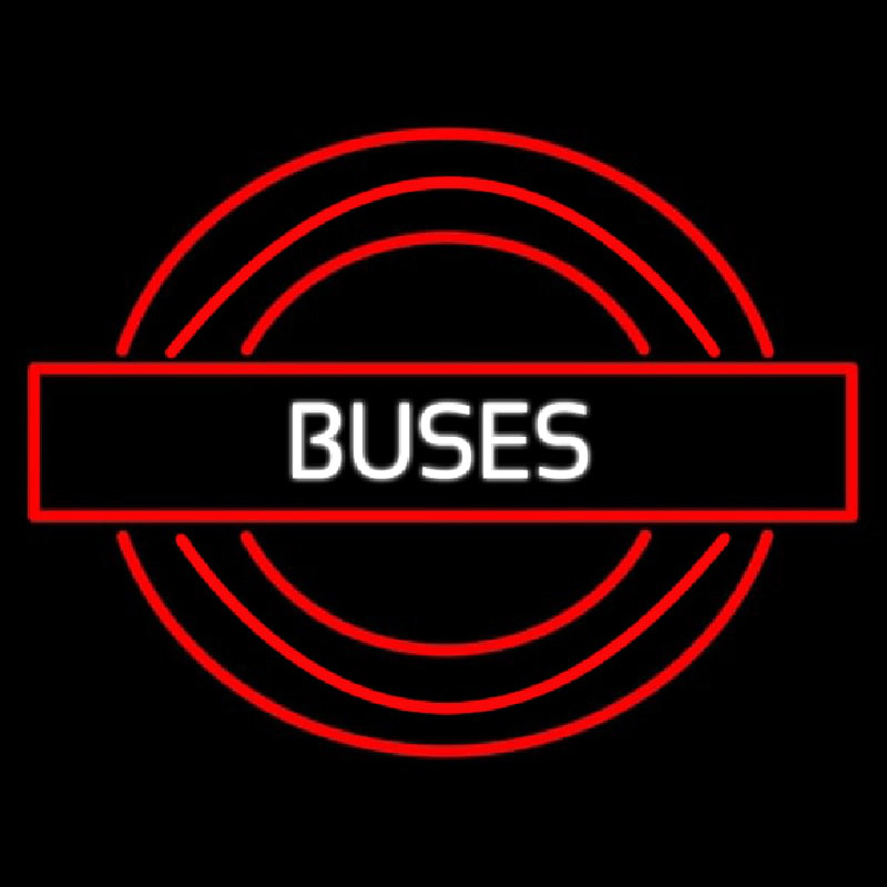 Buses Roundel Logo Neon Sign