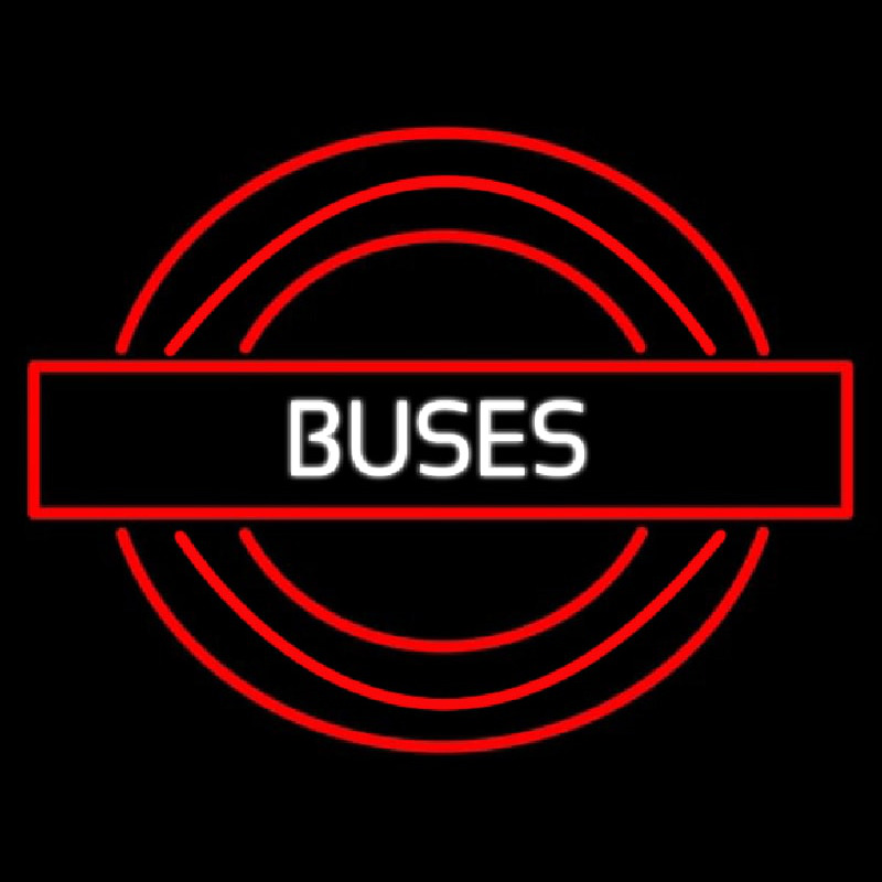 Buses Roundel Logo Neon Sign
