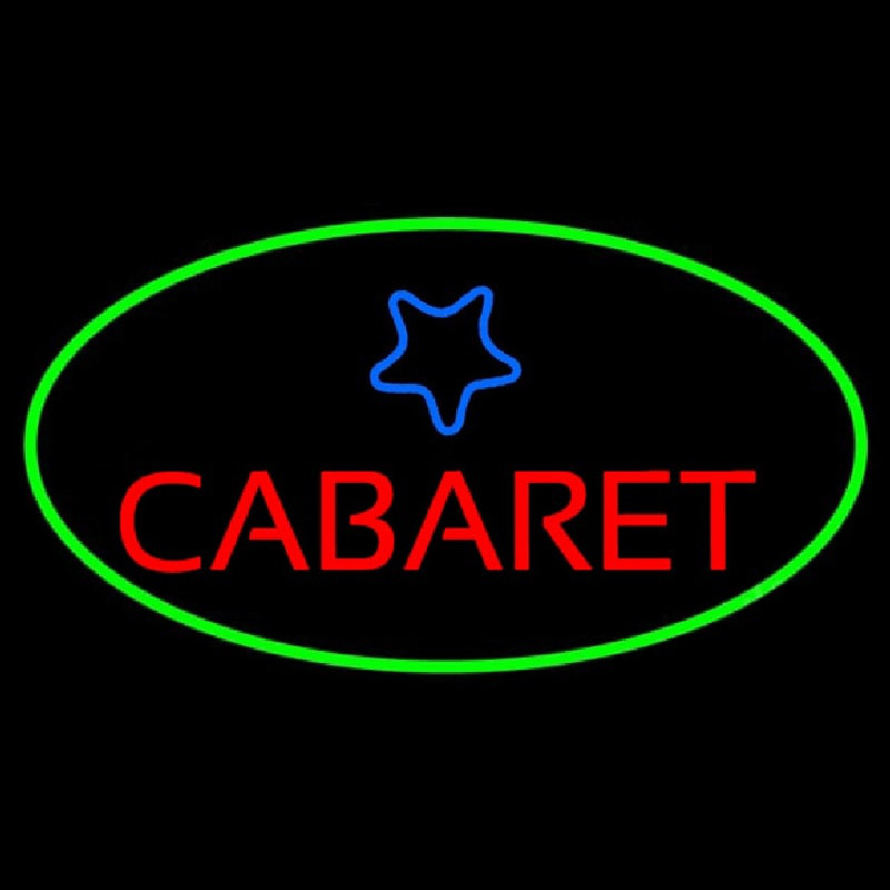Cabaret Star Logo Neon Sign