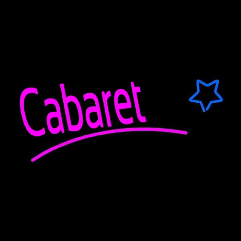 Cabaret Star Logo Neon Sign