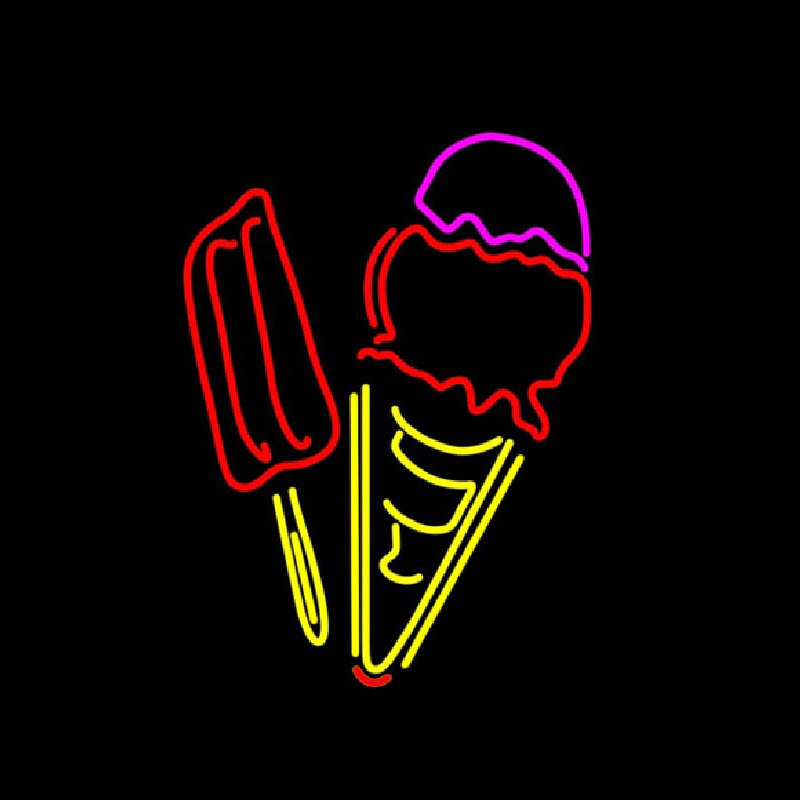 Candy And Ice Cream Neon Sign