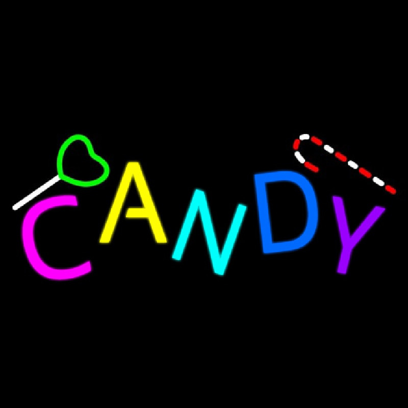 Candy Symbol Neon Sign