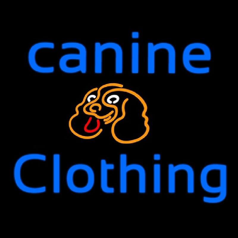 Canine Clothing Neon Sign