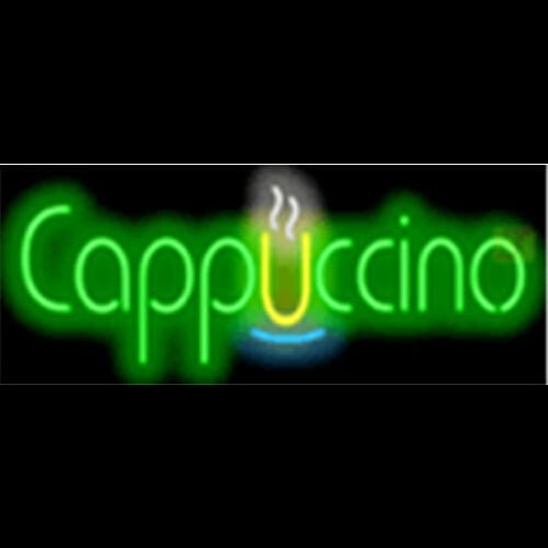 Cappuccino Cafe Neon Sign